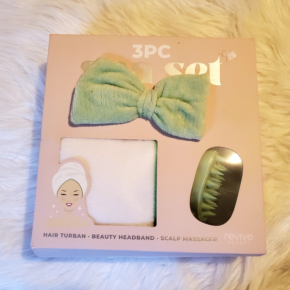 Green Hair Turban Set